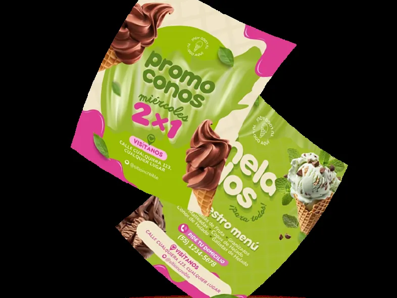 Volantes publicitarios impresos a full color para promociones