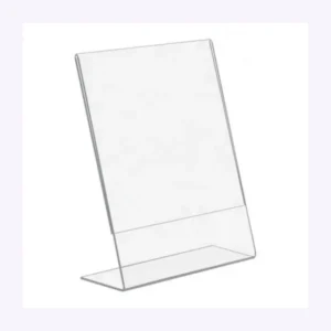 Porta afiche de acrílico para mostrador