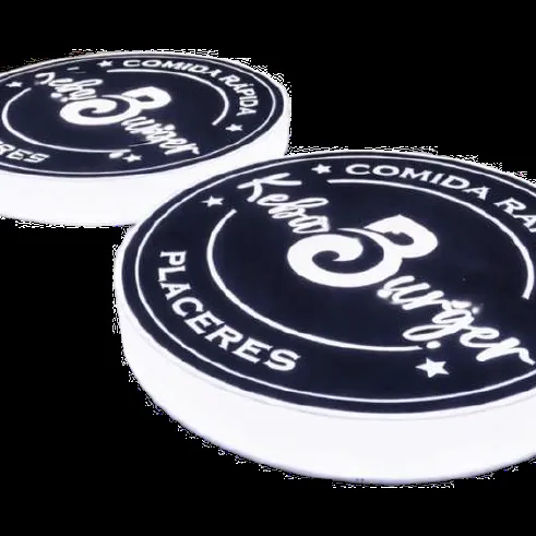 Letrero circular luminoso con logo para restaurante