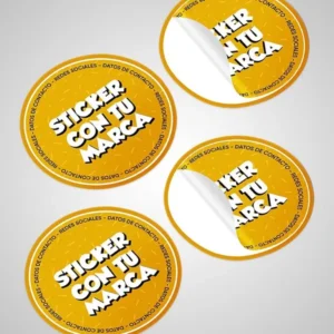 Stickers de vinil troquelados con logo de marca